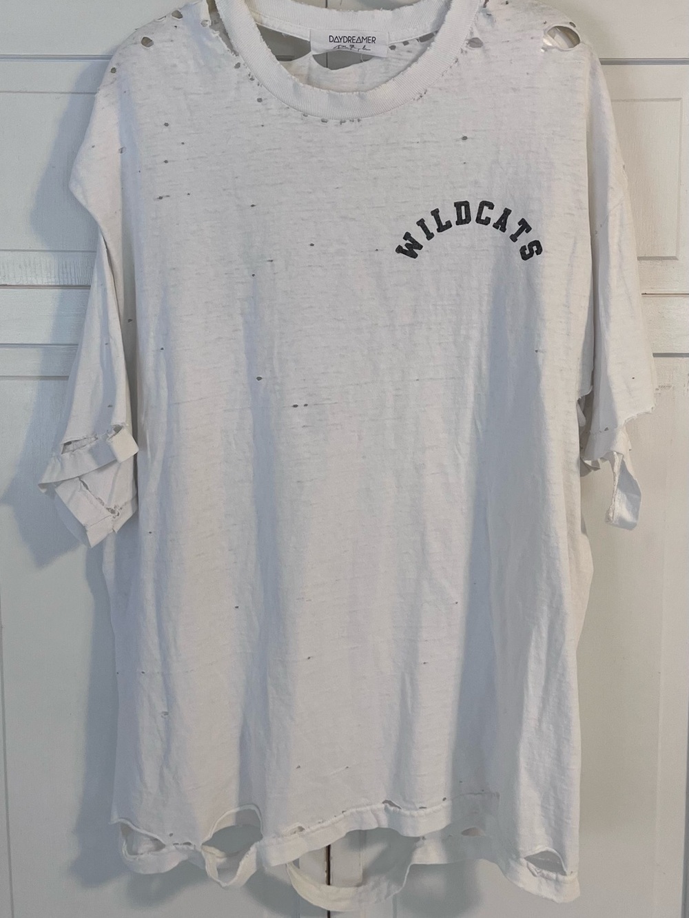 Free People Daydreamer Destroyed Wildcats Tshirt Size Large